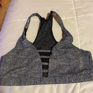 Grey PINK sports bra